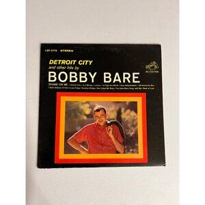 Detroit City & Other Hits Bobby Bare Vinyl LP 1963 Country LSP-2776